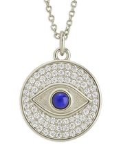 Load image into Gallery viewer, Pave CZ Evil Eye Pendant