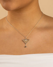 Load image into Gallery viewer, Pave CZ Espresso Martini Pendant