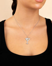 Load image into Gallery viewer, Pave CZ Dirty Martini Pendant