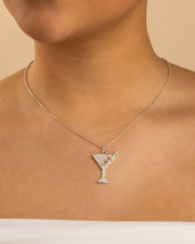 Load image into Gallery viewer, Pave CZ Dirty Martini Pendant