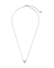 Load image into Gallery viewer, Sterling Silver Mabel CZ Heart Pendant Necklace