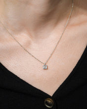 Load image into Gallery viewer, Sterling Silver Asscher Prong Set Pendant
