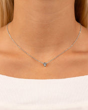 Load image into Gallery viewer, Sterling Silver Pear Bezel Set Pendant