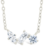 Load image into Gallery viewer, Sterling Silver Trio Cut Pendant