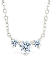 Load image into Gallery viewer, Sterling Silver Robin CZ Necklace