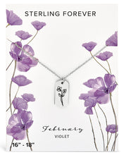 Load image into Gallery viewer, Birth Flower Pendant