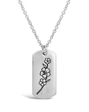 Load image into Gallery viewer, Birth Flower Pendant