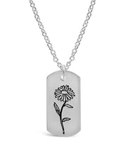 Load image into Gallery viewer, Birth Flower Pendant