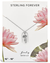 Load image into Gallery viewer, Birth Flower Pendant