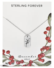 Load image into Gallery viewer, Birth Flower Pendant