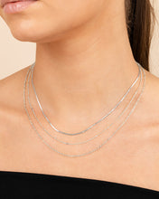 Load image into Gallery viewer, Dainty Three Layer Chain Necklace