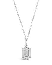 Load image into Gallery viewer, Hexagon Tag Initial Pendant Necklace