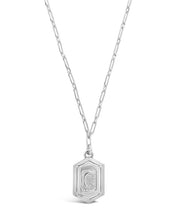 Load image into Gallery viewer, Hexagon Tag Initial Pendant Necklace