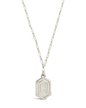 Load image into Gallery viewer, Hexagon Tag Initial Pendant Necklace