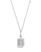 Load image into Gallery viewer, Hexagon Tag Initial Pendant Necklace