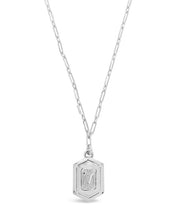 Load image into Gallery viewer, Hexagon Tag Initial Pendant Necklace