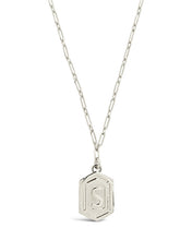Load image into Gallery viewer, Hexagon Tag Initial Pendant Necklace