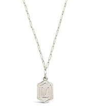 Load image into Gallery viewer, Hexagon Tag Initial Pendant Necklace