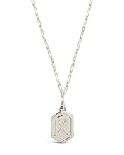 Load image into Gallery viewer, Hexagon Tag Initial Pendant Necklace