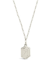 Load image into Gallery viewer, Hexagon Tag Initial Pendant Necklace