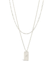 Load image into Gallery viewer, Initial Tag Layered Chain Necklace