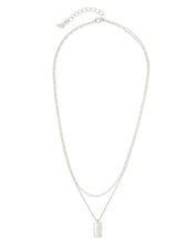 Load image into Gallery viewer, Initial Tag Layered Chain Necklace