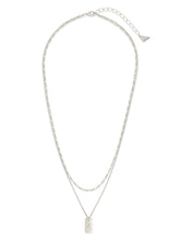 Load image into Gallery viewer, Initial Tag Layered Chain Necklace