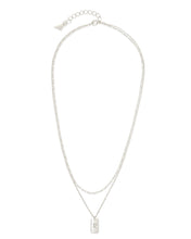 Load image into Gallery viewer, Initial Tag Layered Chain Necklace