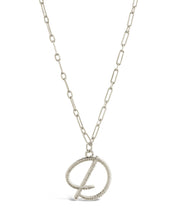 Load image into Gallery viewer, Textured Initial Charm Pendant Necklace