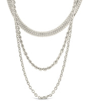 Load image into Gallery viewer, Brenna Triple Layered Chain Necklace