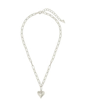 Load image into Gallery viewer, Paperclip Beating Heart Pendant Necklace