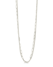 Load image into Gallery viewer, Emery Paperclip & Curb Chain Layered Necklace