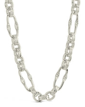 Load image into Gallery viewer, Tegan Textured Long Link Necklace