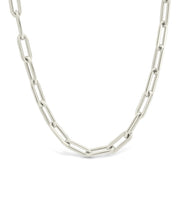 Load image into Gallery viewer, Sterling Silver Paperclip Chain Necklace