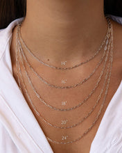 Load image into Gallery viewer, Sterling Silver Paperclip Chain Necklace