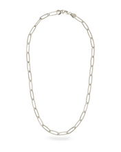 Load image into Gallery viewer, Sterling Silver Large Elongated Paperclip Chain Necklace