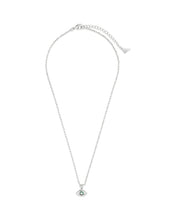 Load image into Gallery viewer, Leidy CZ & Mother of Pearl Evil Eye Pendant Necklace