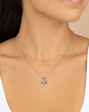 Load image into Gallery viewer, Leidy CZ & Mother of Pearl Evil Eye Pendant Necklace