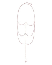 Load image into Gallery viewer, Triple Layer Triangle Drop Chain Necklace