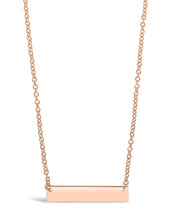 Load image into Gallery viewer, Sterling Silver Mini Bar Pendant