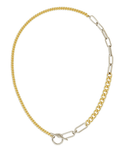Load image into Gallery viewer, Suzanne Mixed Link Dual Tone Chain Necklace