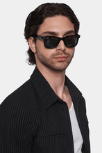 Load image into Gallery viewer, The Luxe Zip Jacket (Black Pinstripe)