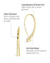 Load image into Gallery viewer, Carlotta CZ Threader Earrings