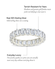 Load image into Gallery viewer, Sterling Silver Rio Baguette CZ Ring