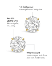 Load image into Gallery viewer, Sterling Silver Everyday Essential CZ Studs