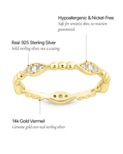 Load image into Gallery viewer, Sterling Silver Lydia CZ Bubble Ring