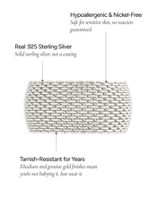 Load image into Gallery viewer, Sterling Silver Wide Mesh Ring