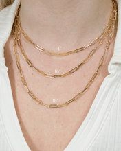 Load image into Gallery viewer, Sterling Silver Paperclip Chain Necklace