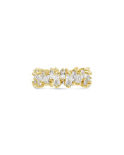 Load image into Gallery viewer, Sterling Silver CZ Staggered Eternity Band