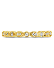 Load image into Gallery viewer, Sterling Silver CZ Bezel Band Ring